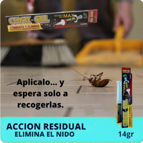 CHAK-GEL®  DÍLE ADIÓS A LAS CUCARACHAS PARA SIEMPRE! - Image 5