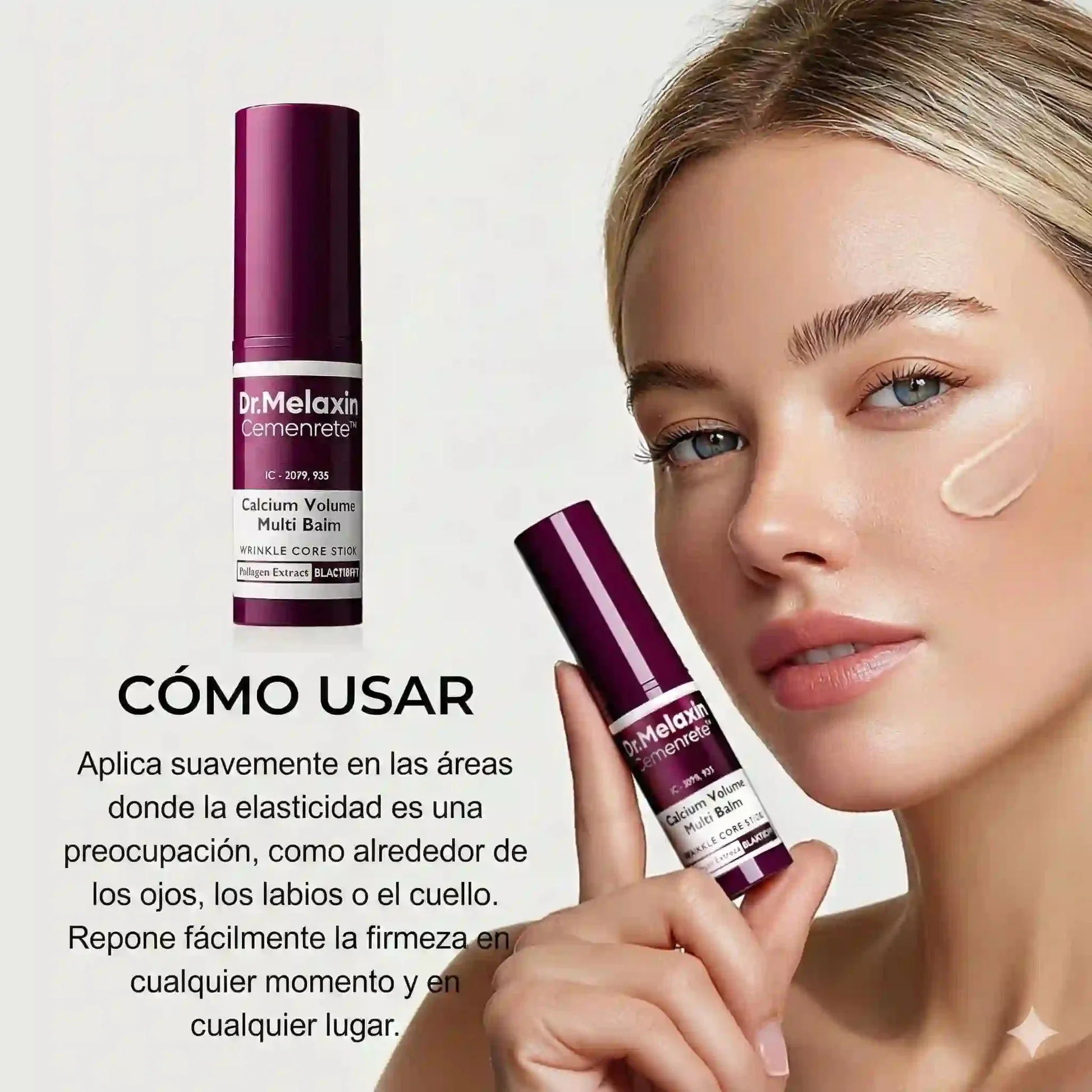 Crema en barra Coreana Dr. Melaxin Cemenrete: Recargá el Colágeno de tu Piel con Calcio y Olvidate de la Flacidez - Image 2
