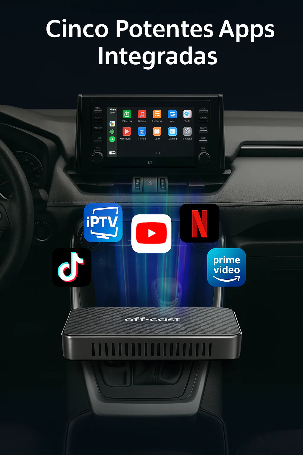 Dispositivo para coche Auto inalámbrica Play2Video Pro YouTube Netflix Prime Video mejorada 2025 - Image 6