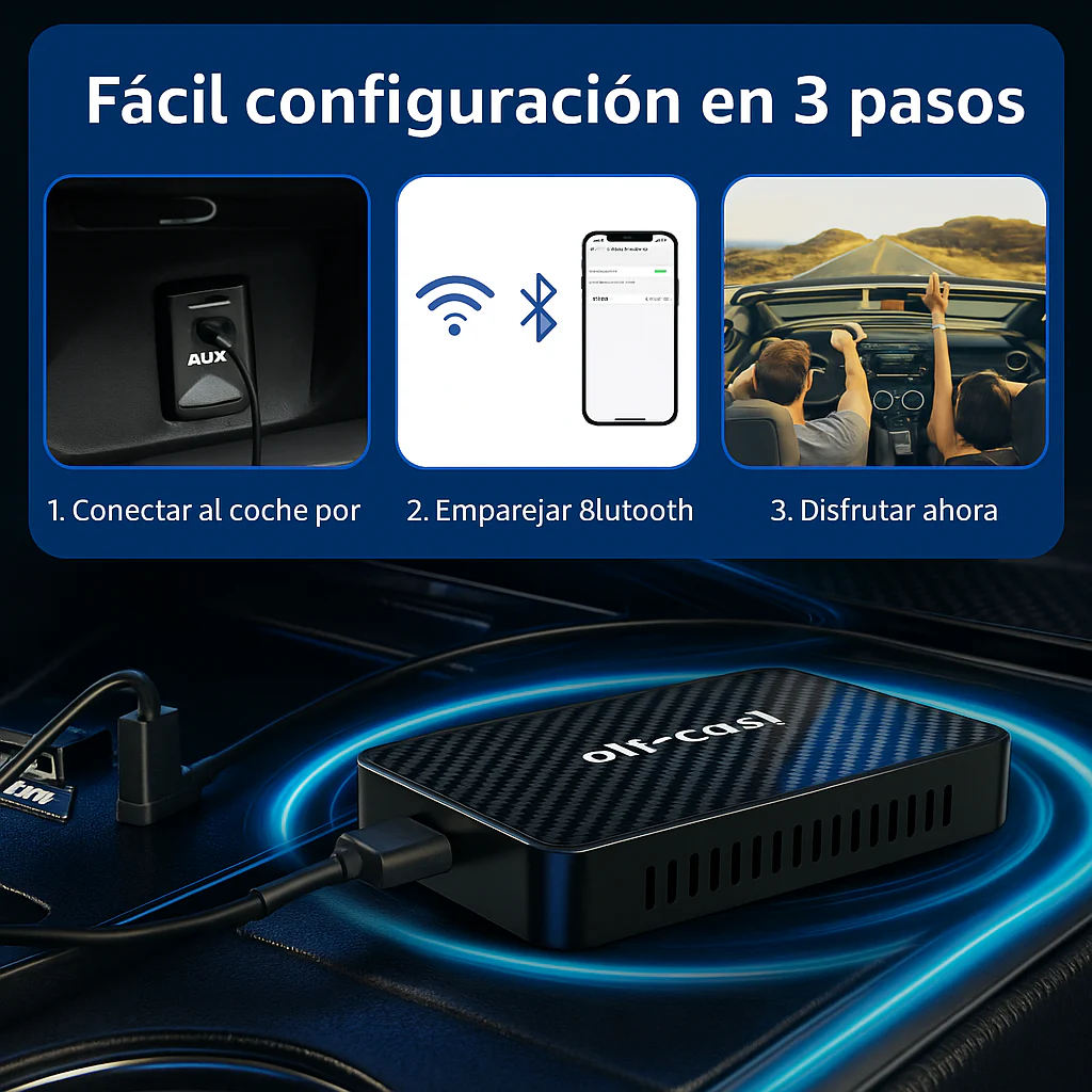 Dispositivo para coche Auto inalámbrica Play2Video Pro YouTube Netflix Prime Video mejorada 2025 - Image 8