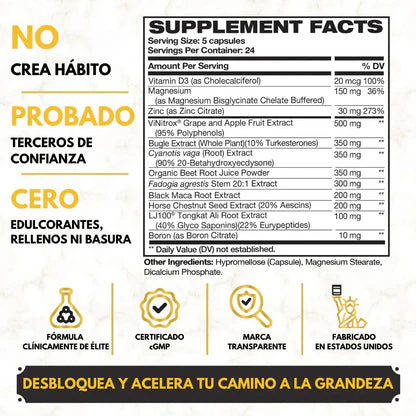 King Maker Plus | Vitalidad y Testosterona al Máximo - Image 2