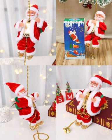 PAPA NOEL ESCALADOR CON CUERDA LED (2 x1) Tres tipos de luz (Blanca, Cálido o multicolor) - Image 3