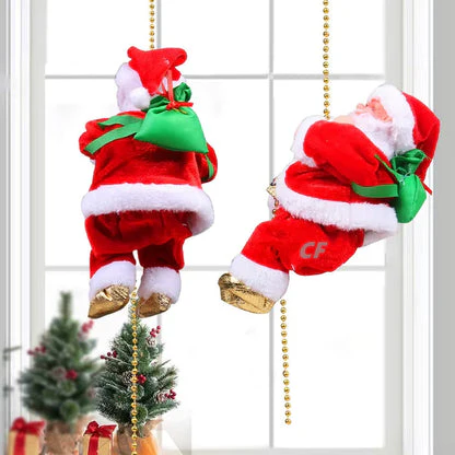 PAPA NOEL ESCALADOR CON CUERDA LED (2 x1) Tres tipos de luz (Blanca, Cálido o multicolor) - Image 6