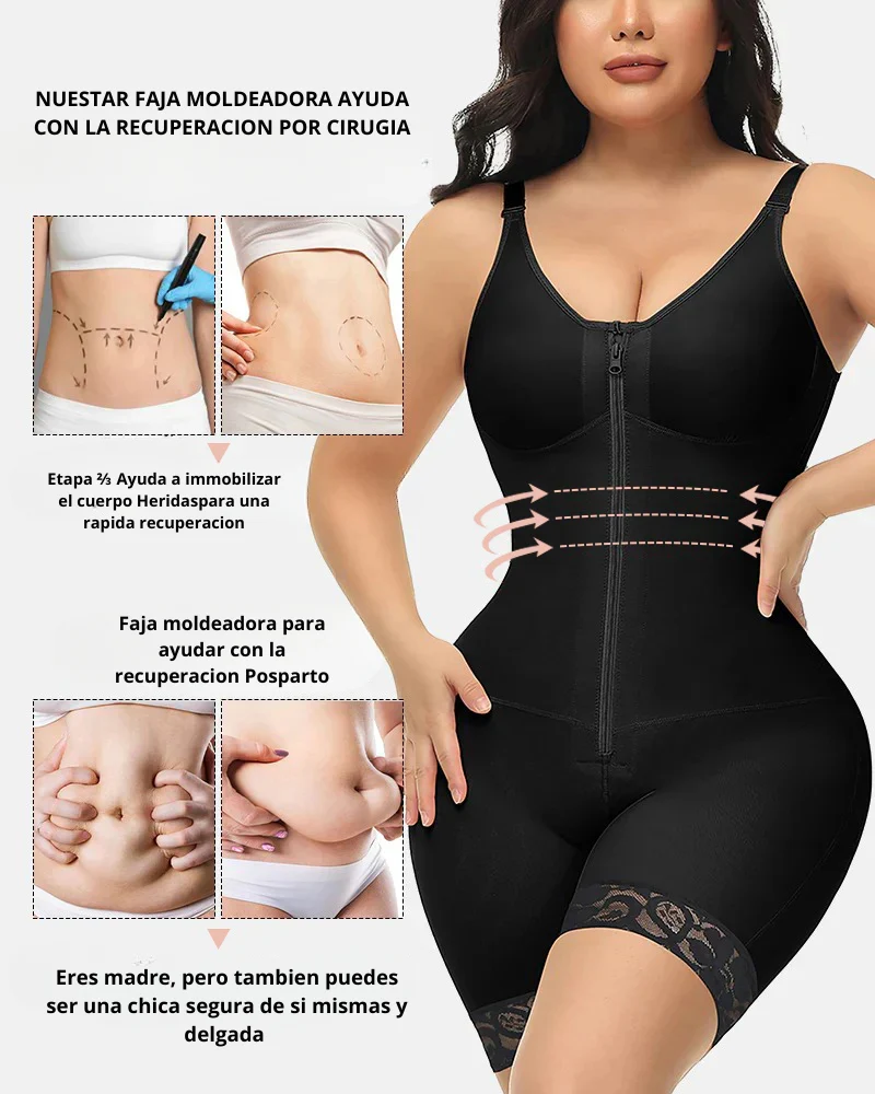 Modelador de Levantamiento de Glúteos para Control de Abdomen con cremallera en la entrepierna Fajas Colombianas - Image 3