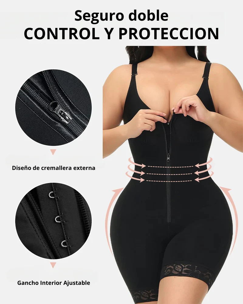 Modelador de Levantamiento de Glúteos para Control de Abdomen con cremallera en la entrepierna Fajas Colombianas - Image 6