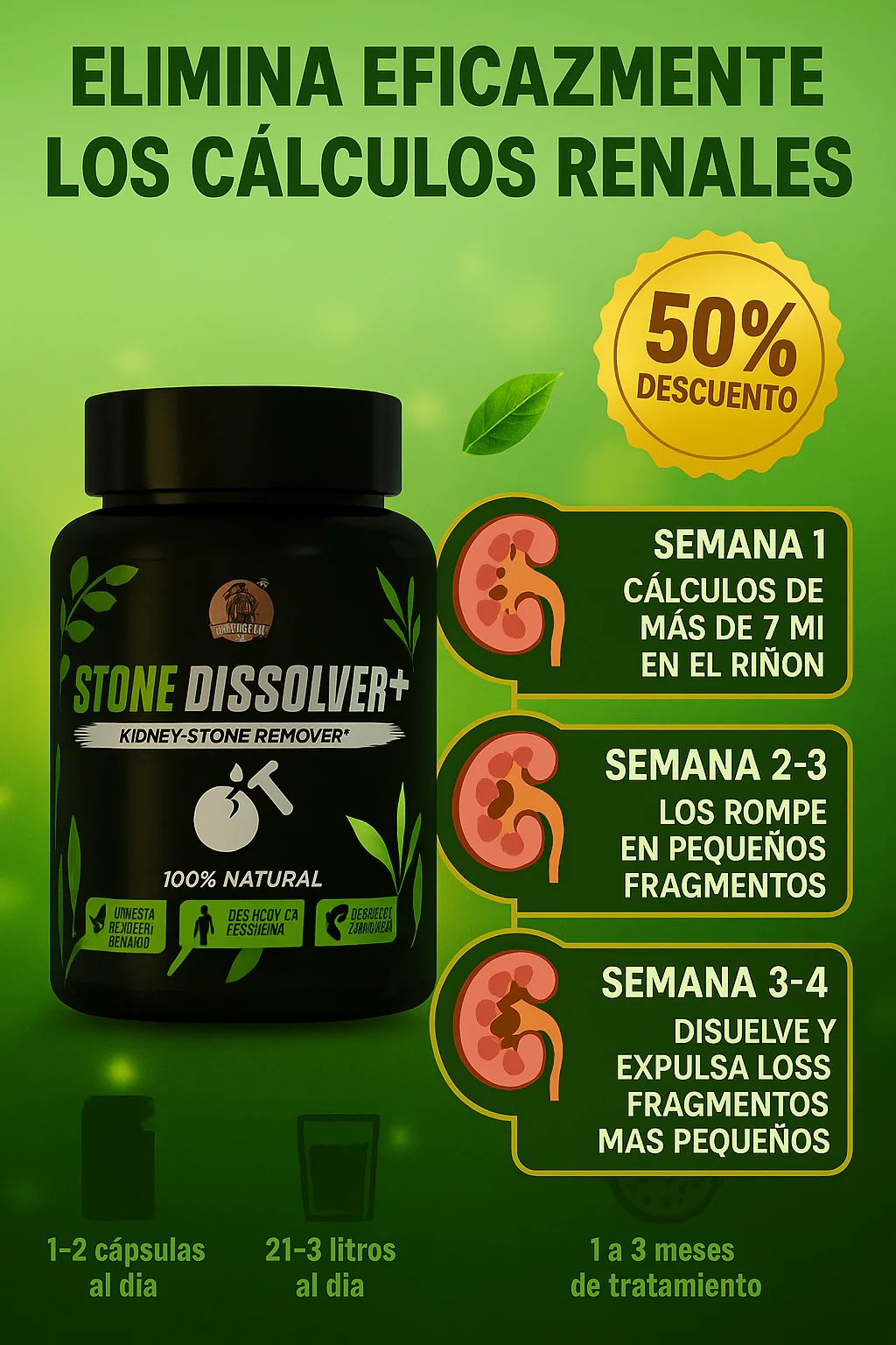 STONE DISSOLVER PLUS ® - SOLUCION NATURAL CONTRA LOS CALCULOS - Image 2