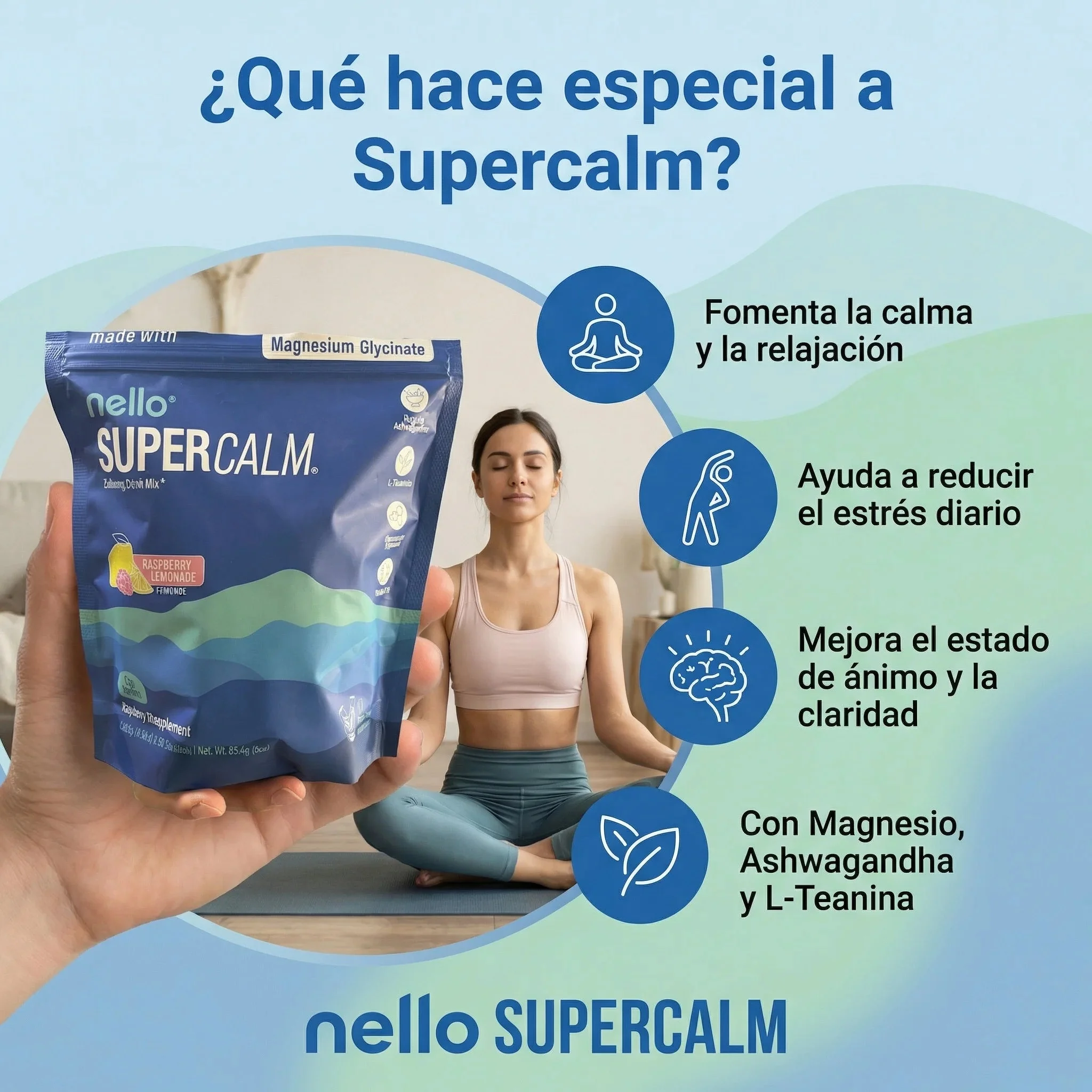 SuperCalm Nello® Fórmula Avanzada para la Calma y Manejo del Estrés, empieza hoy mismo - Image 2