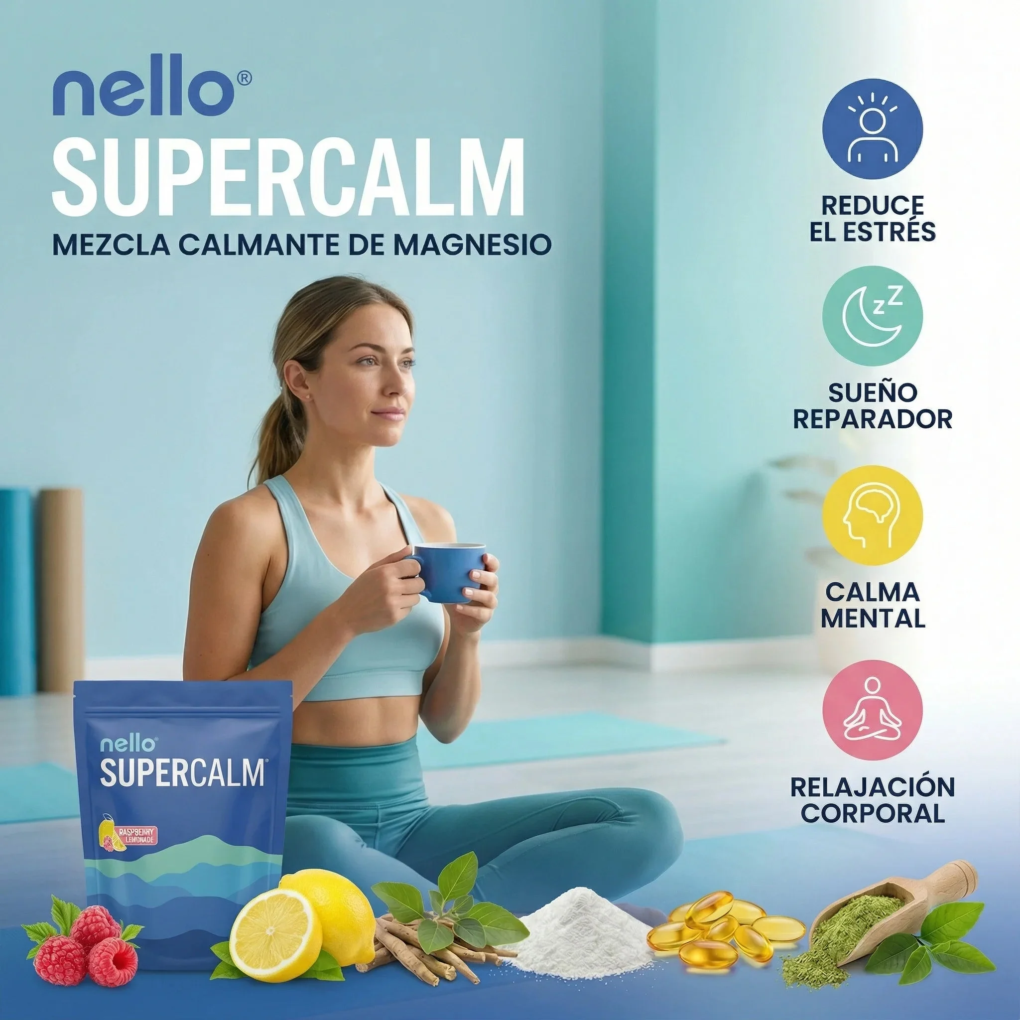 SuperCalm Nello® Fórmula Avanzada para la Calma y Manejo del Estrés, empieza hoy mismo - Image 3
