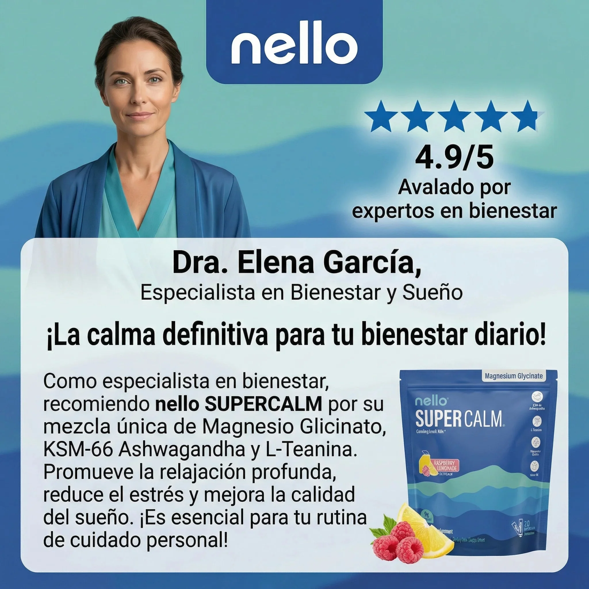 SuperCalm Nello® Fórmula Avanzada para la Calma y Manejo del Estrés, empieza hoy mismo - Image 4