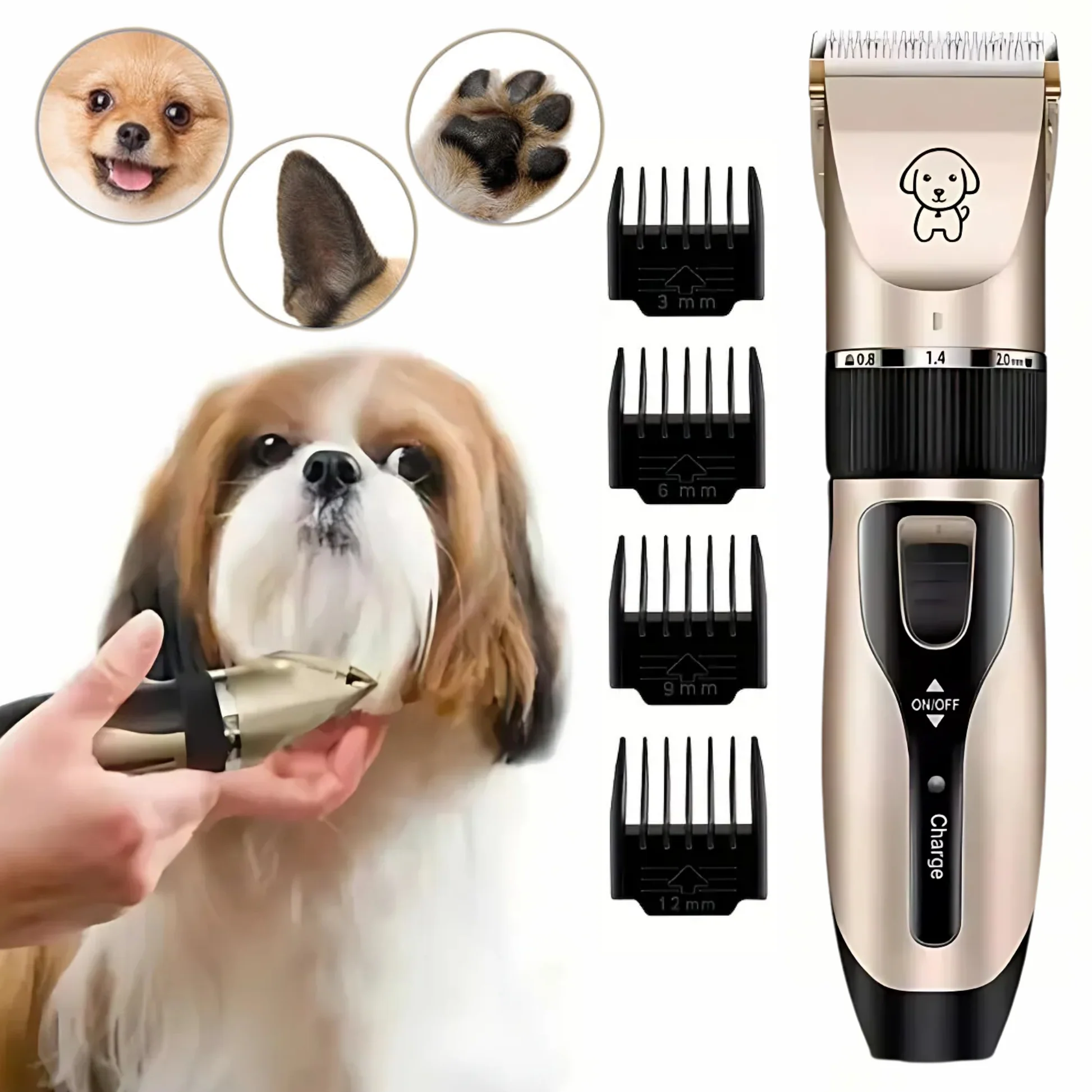 Trimmer Eléctrico para Perros y Gatos – Silencioso, Recargable y Profesional en Casa - Image 2