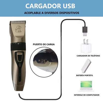 Trimmer Eléctrico para Perros y Gatos – Silencioso, Recargable y Profesional en Casa - Image 9