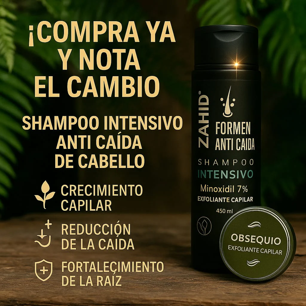 ZAHID- ANTI CAIDA MINOXIDIL 7% FORMEN + GRATIS (EXFOLIANTE CAPILAR) - Image 2